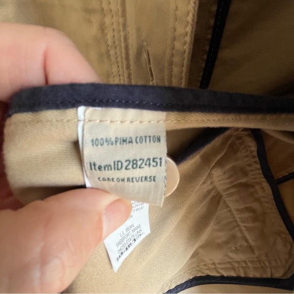 L.L. Bean Women's Beige Fitted Utility Jacket Pima Cotton Coat Medium Blazer - Picture 7 of 12